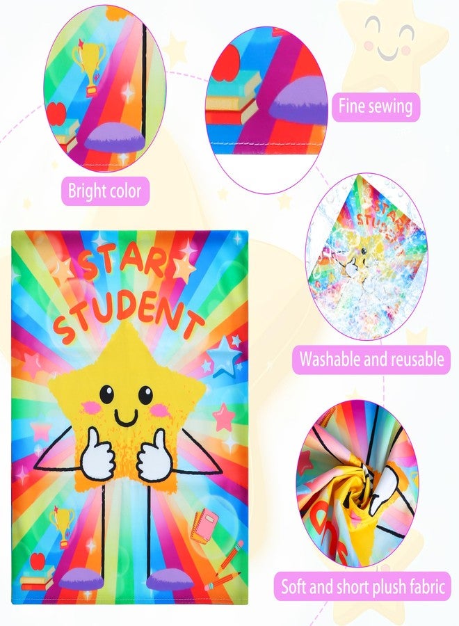 Sozize 2 PCS Star Student Chair Cover Colorful Seat Cover for Kids Classroom Chair Decorations, 18.9” x 15.7” - Image 3